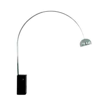 Arc Lamp – Black Marble Base – 210cmW x 230cmH