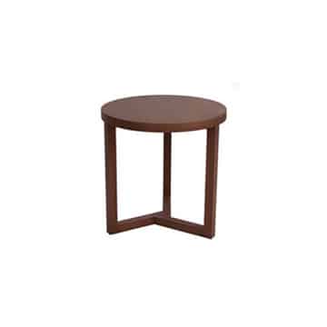 Linea Tripod Side Table – Oak Timber – 51cmW x 50cmH