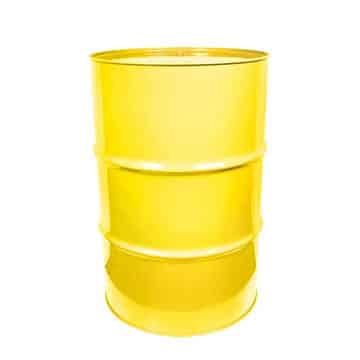 Oil Drum Bar Table – Yellow – 58cmW x 88cmH