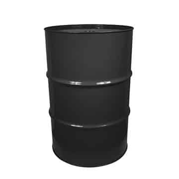 Oil Drum Bar Table – Black – 58cmW x 88cmH