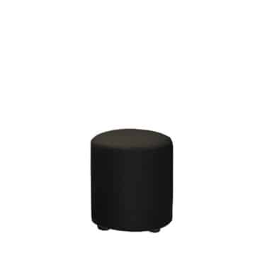Modular Round Ottoman – Black – 40cmW x 45cmH