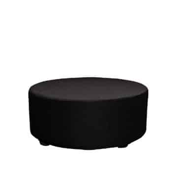 Modular Round Ottoman – Black – 110cmW x 45cmH