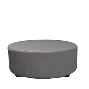 Modular Round Ottoman – Pebble Grey – 110cmW x 45cmH