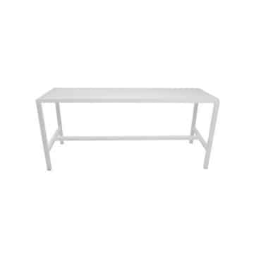 Italia Tapas Table – White Frame with White Top – 180cmL x 60cmW x 110cmH