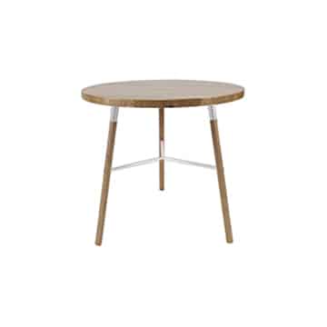 Nordic Cafe Table – White – 70cmW x 75cmH