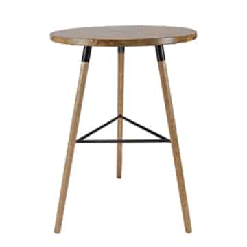 Nordic Bar Table – Black – 70cmW x 110cmH