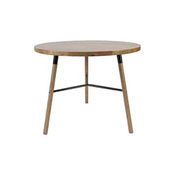 Nordic Dining Table – Black – 90cmW x 75cmH