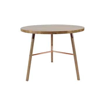 Nordic Dining Table – Copper – 90cmW x 75cmH