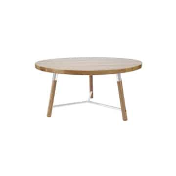 Nordic Coffee Table – White – 90cmW x 46cmH