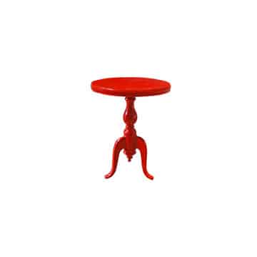 New York Side Table – Ruby Red – 40cmW x 55cmH