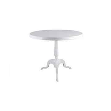New York Cafe Table – White – 75cmW x 70cmH