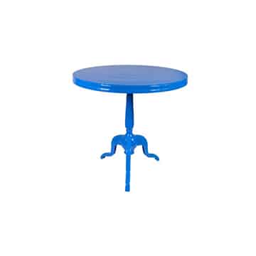 New York Cafe Table – Blue – 75cmW x 70cmH