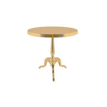 New York Cafe Table – Gold – 75cmW x 70cmH
