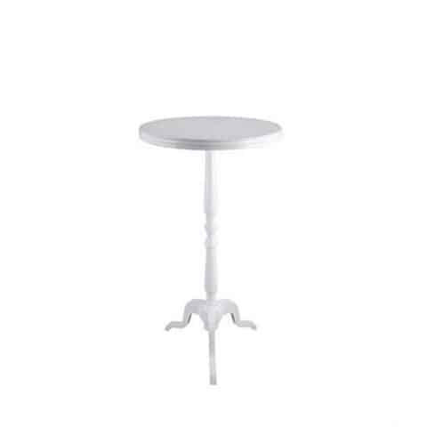 New York Bar Table – White – 60cmW x 112cmH