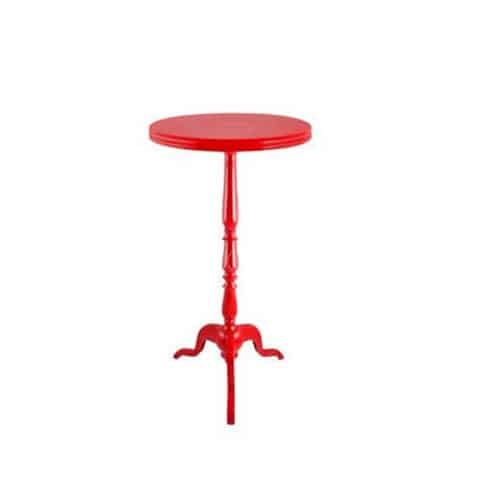 New York Bar Table – Scarlet Red – 60cmW x 112cmH