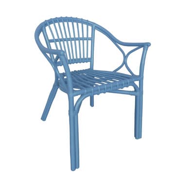 Ewagu Chair – Blue – 43cmW x 60cmD x 76cmH