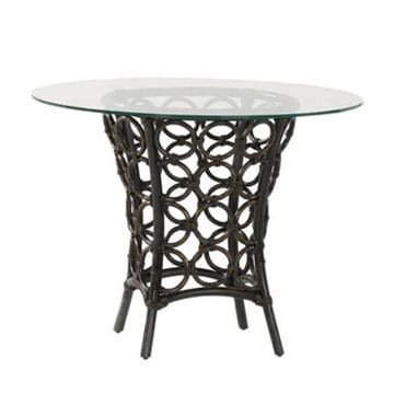 Ramada Dining Table – Chocolate with Glass Top