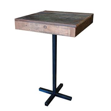 Rustic Bar Table – Recycled Timber – 70cmW x 70cmH
