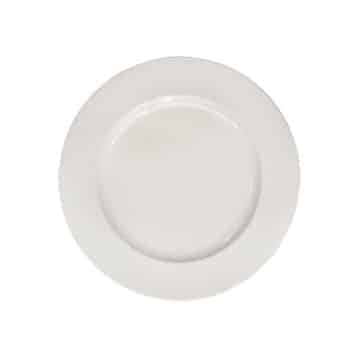 Charger Plate – White Enamel