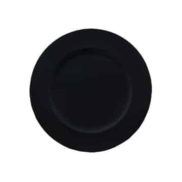 Charger Plate – Black Gloss Acrylic