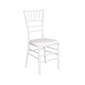 Tiffany Chair – White Resin – 39cmW x 41cmD x 87cmH
