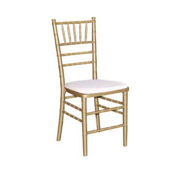 Tiffany Chair – Gold Resin – 39cmW x 41cmD x 87cmH