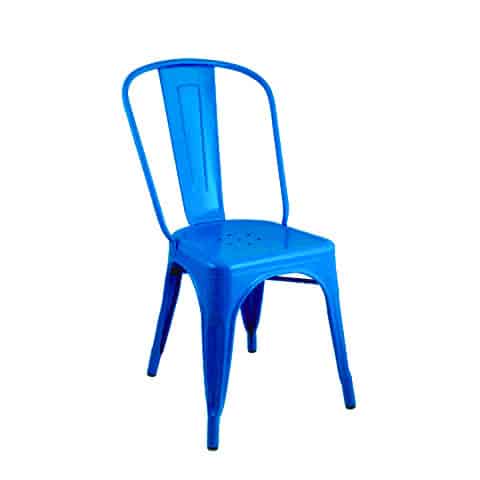 Tolix Chair – Royal Blue – 44cmW x 36cmD x 85cmH