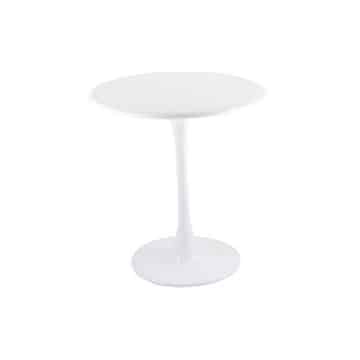 Tulip Cafe Table – White Resin – 60cmW x 75cmH