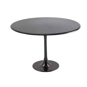 Tulip Dining Table – Black Resin – 120cmW x 75cmH