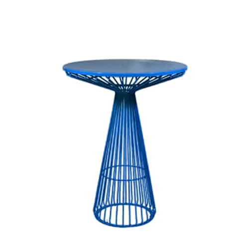 Wireworx Bar Table – Blue – 75cmW x 105cmH