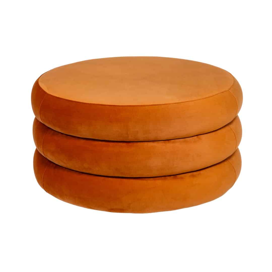 Apollo Ottoman – Sienna Velvet – Large