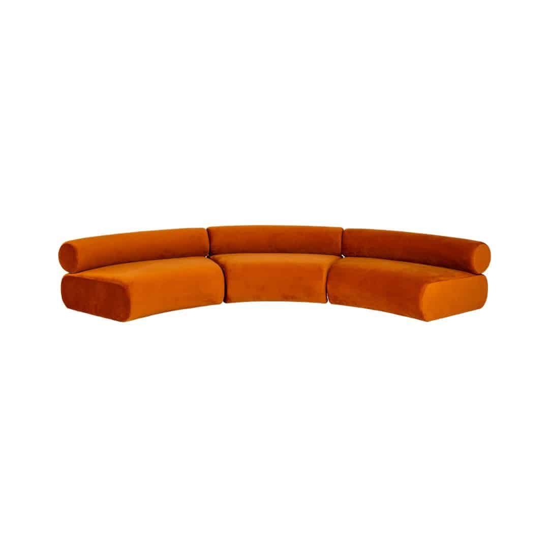 Apollo Single Curved Lounge – Sienna Velvet