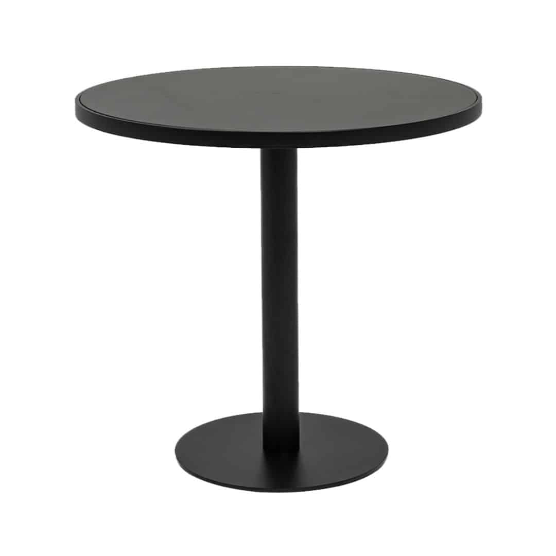 Atlas Cafe Table – Black with Black Top