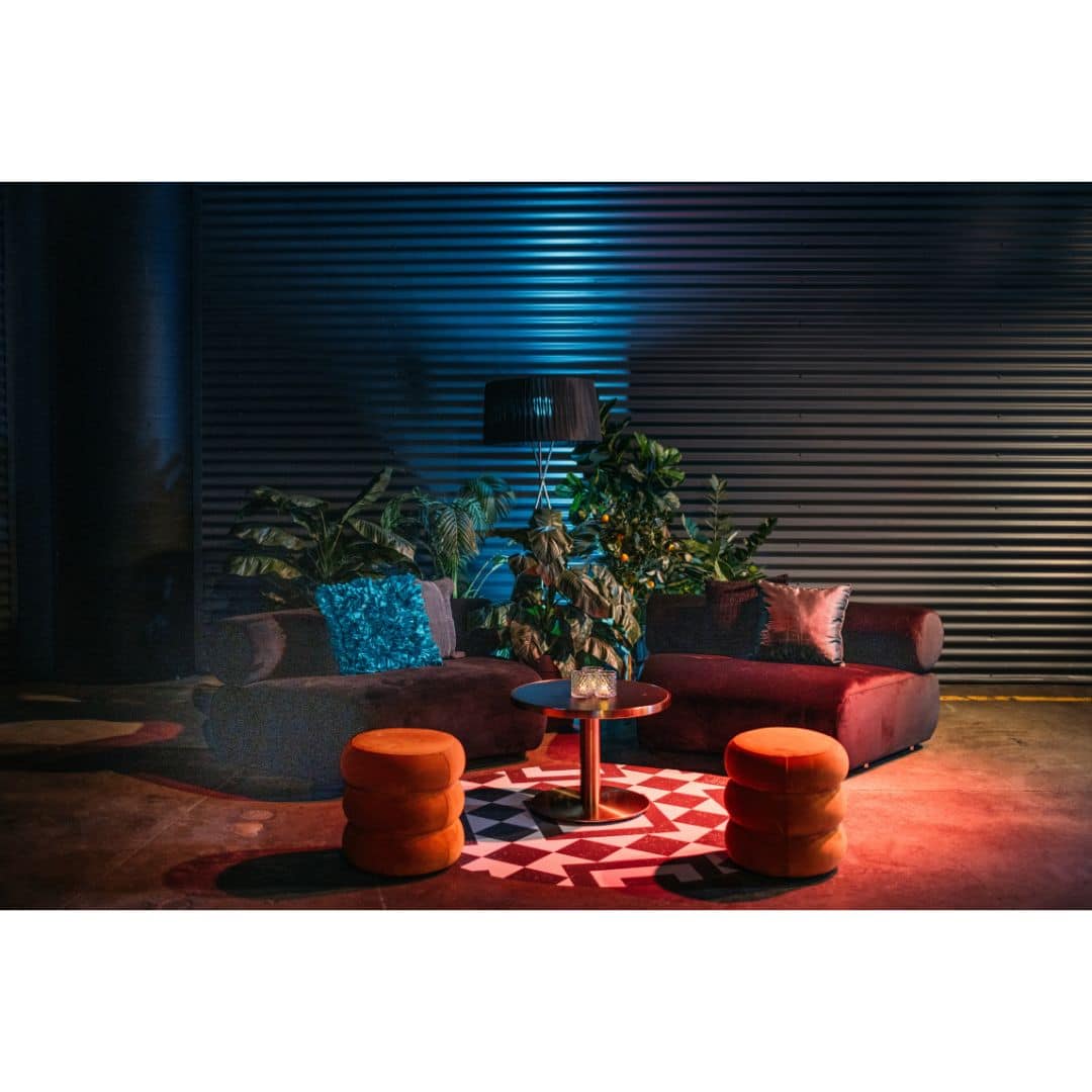 Apollo Single Curved Lounge – Black Velvet – 145cmW x 100cmD