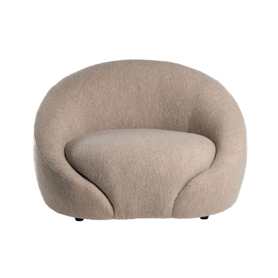 Luna Armchair – Stone Boucle