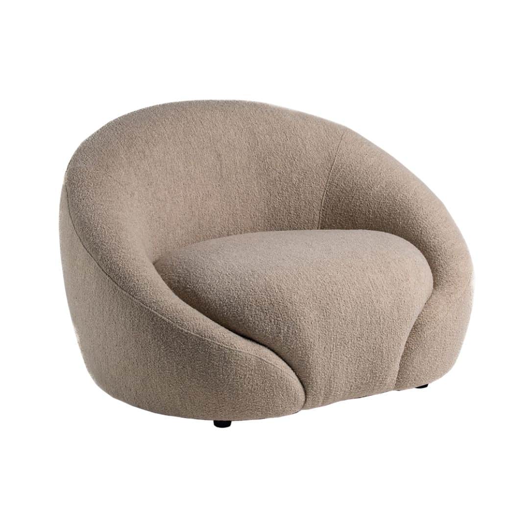 Luna Armchair – Stone Boucle