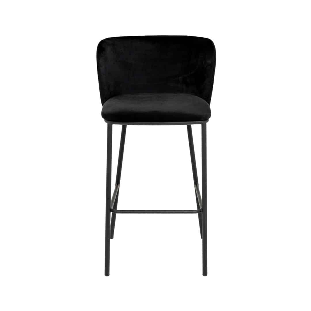 Nox Bar Stool – Black Velvet